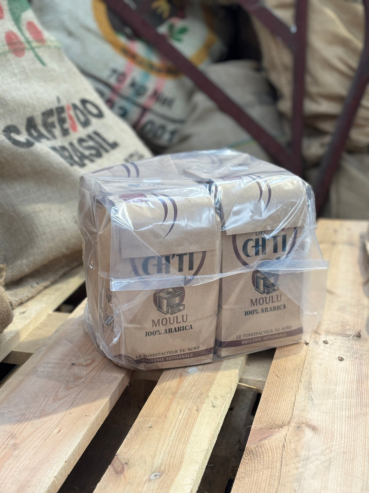 Café du Ch’ti en grains ou moulu – Lot 6 × 1 kg | Achat en gros