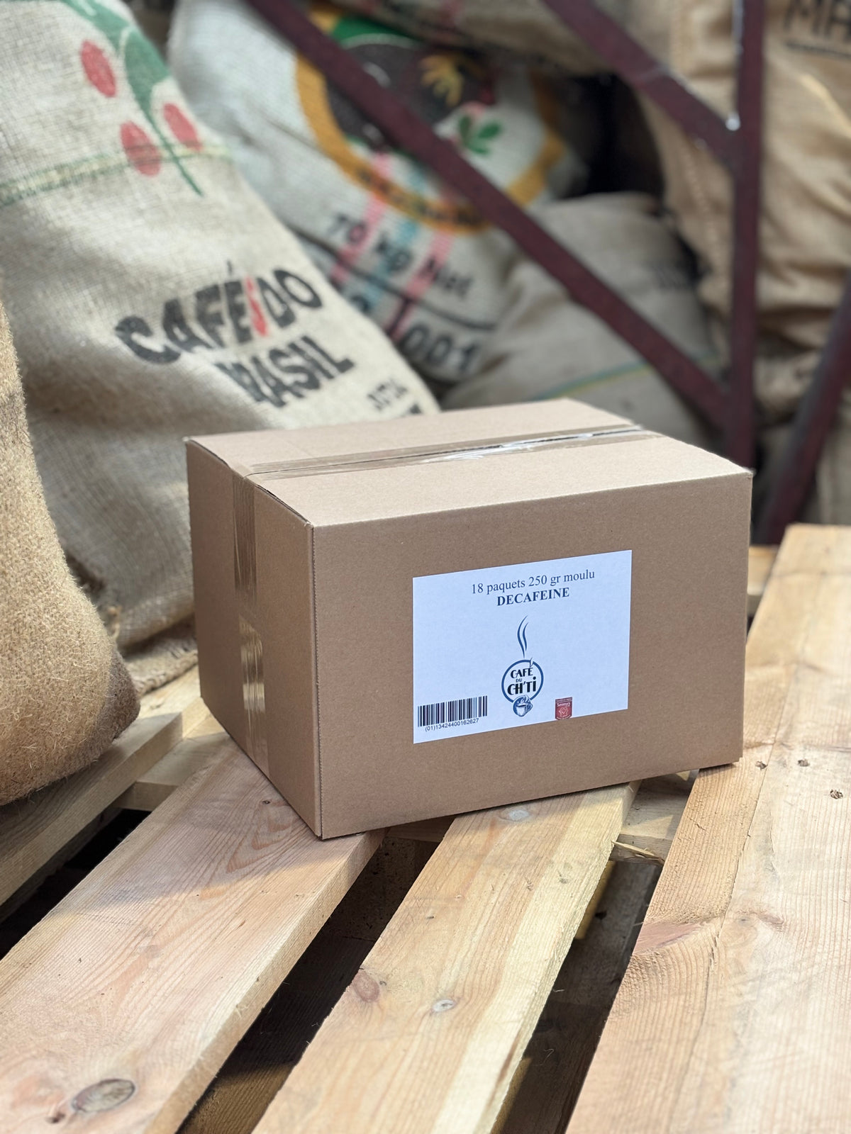 Café du Ch’ti Décaféiné moulu – Lot 18 × 250 g | Achat en gros