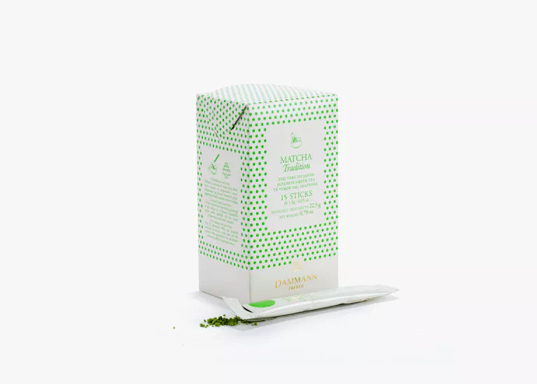Matcha Tradition — Étui de 15 sticks pré-dosés (thé vert du Japon)