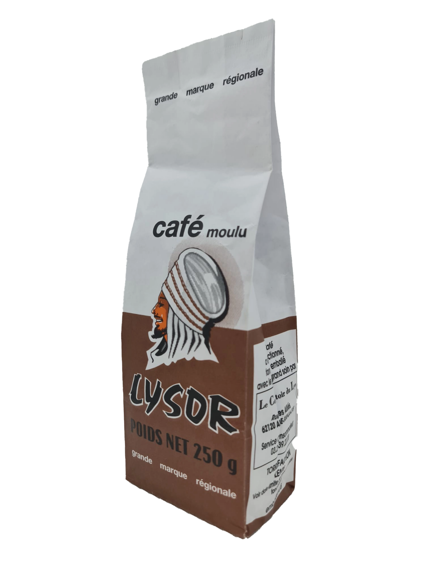 18x Café Lysor marron moulu 250 g