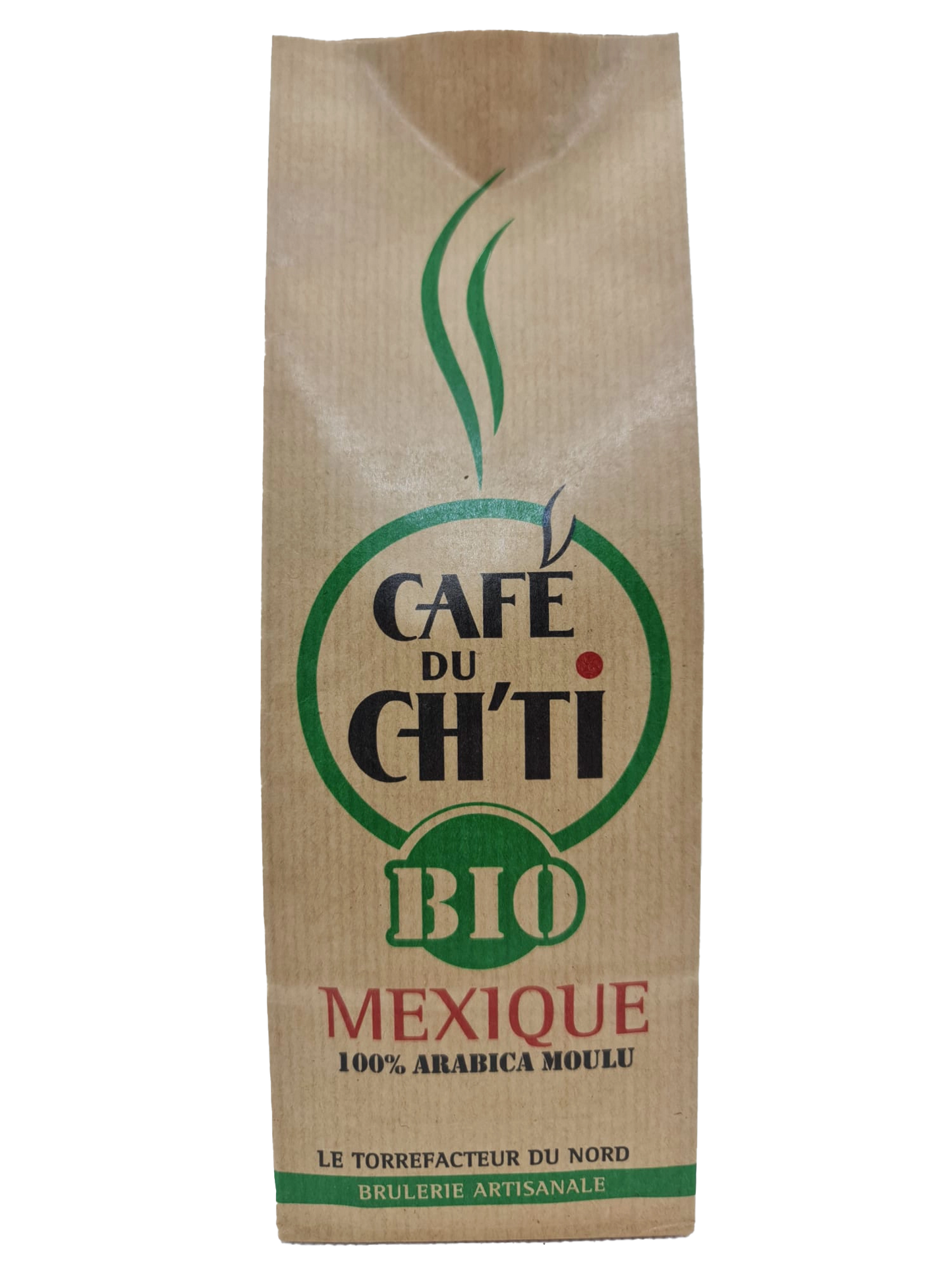 15 x 250 Café du Ch'ti Biologique MEXIQUE grains