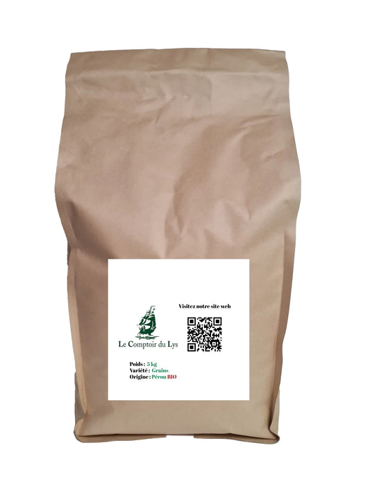 Café du Pérou BIO en grains – Sac 5 kg | Achat en gros