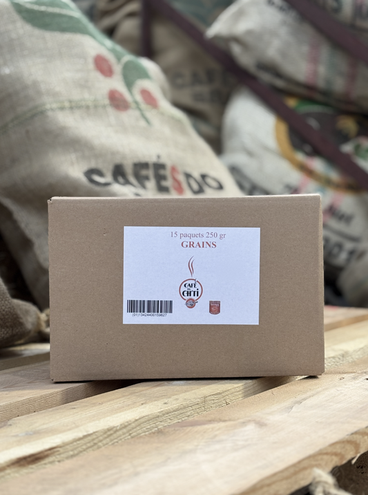 Café du Ch’ti en grains – Lot 15 × 250 g | Achat en gros