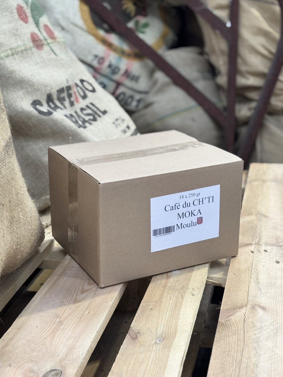 Café du Ch’ti Moka moulu – Lot 18 × 250 g | Achat en gros