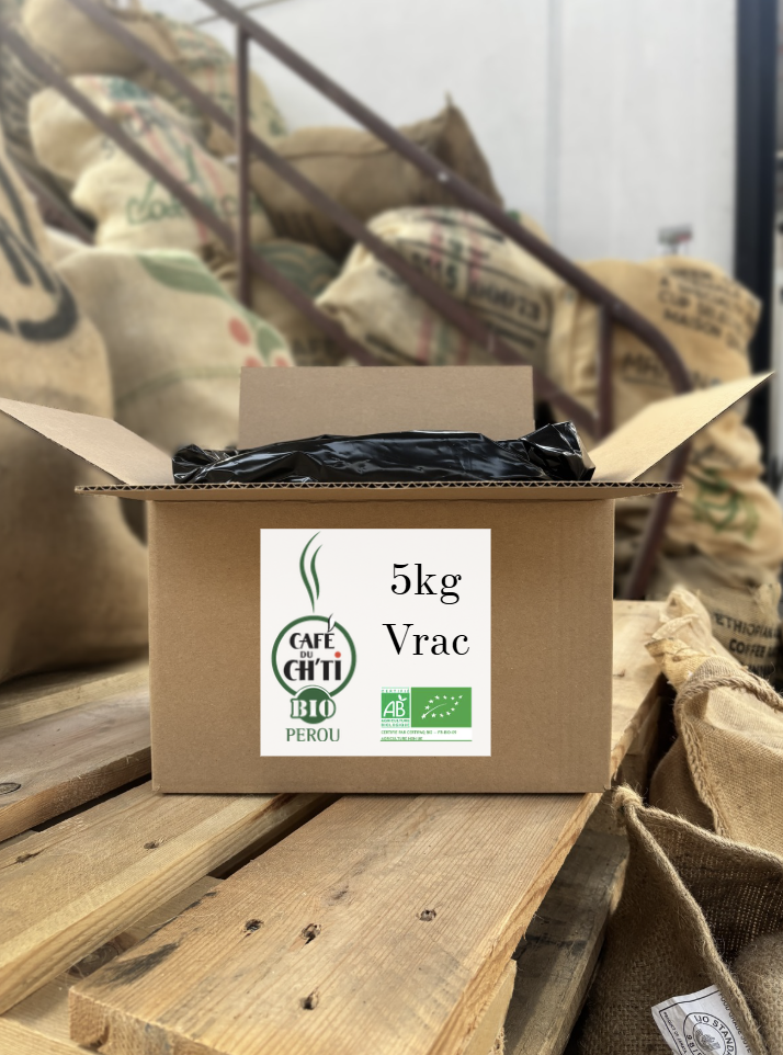 Café du Ch’ti BIO Pérou – Sac de 5 kg | Achat en gros