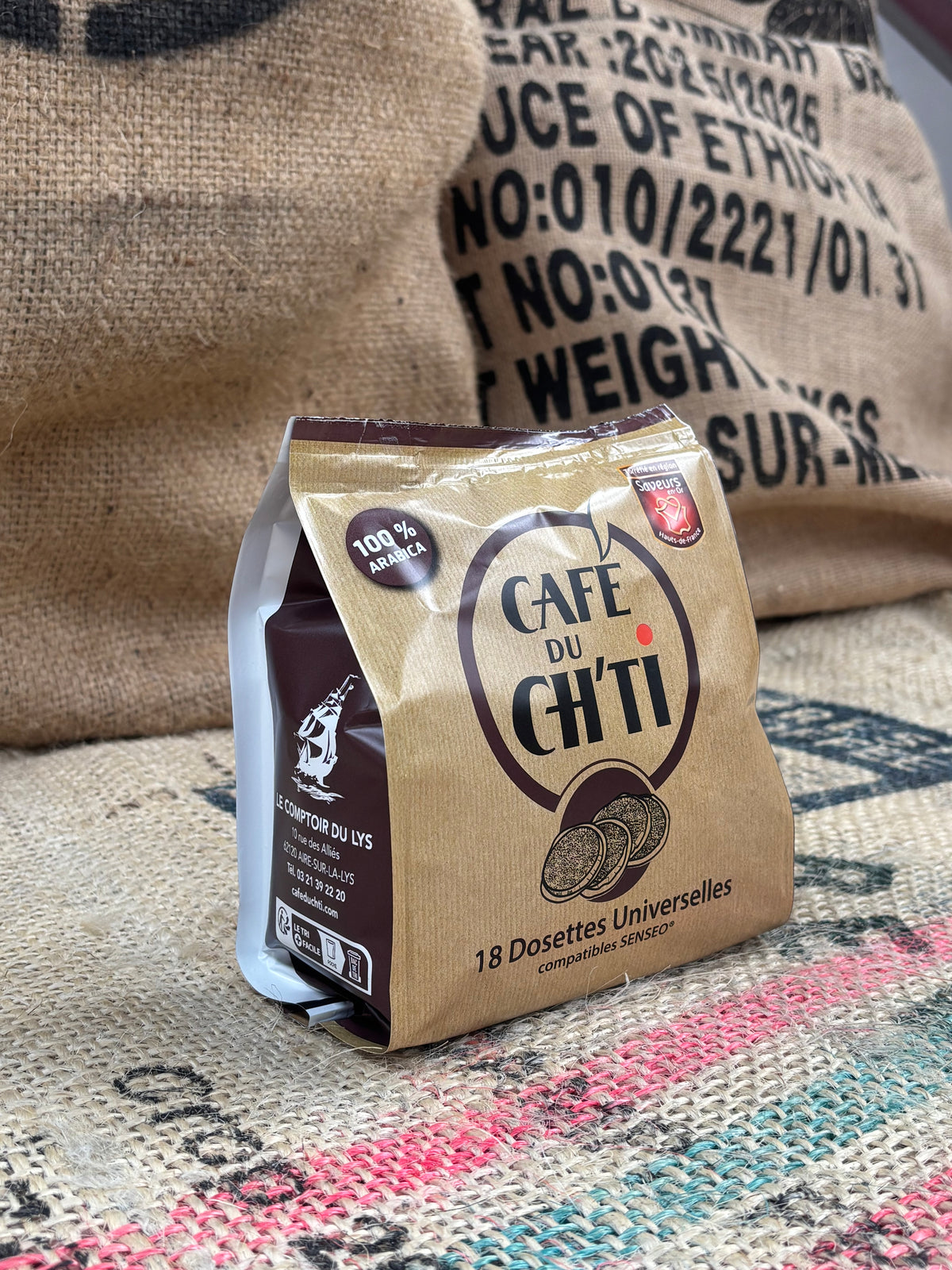 Café du Ch'ti 18 dosettes compatibles Senseo®*
