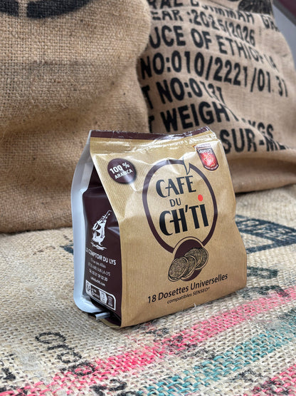 Café du Ch'ti 18 dosettes compatibles Senseo®*
