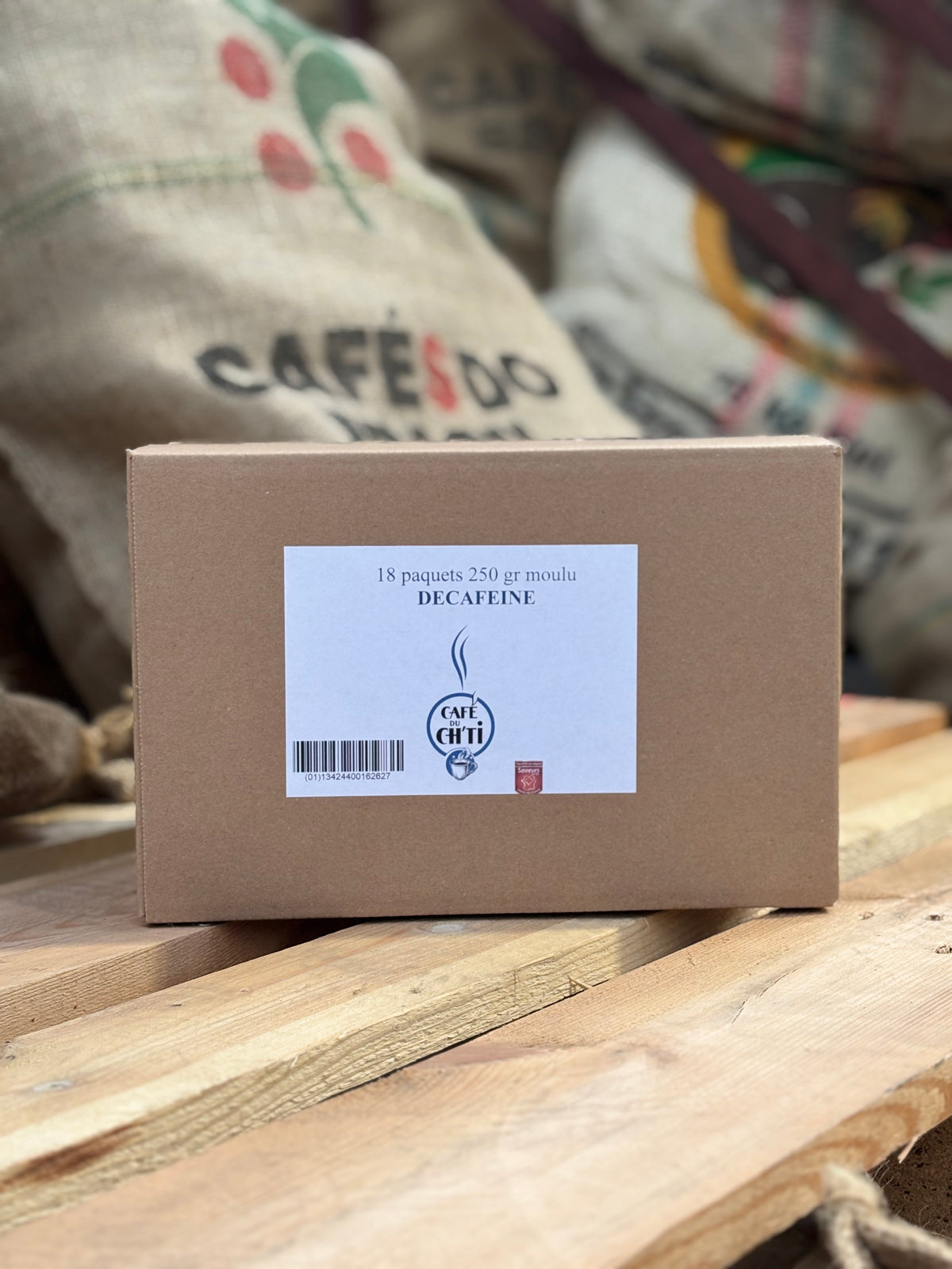 Café du Ch’ti Décaféiné moulu – Lot 18 × 250 g | Achat en gros