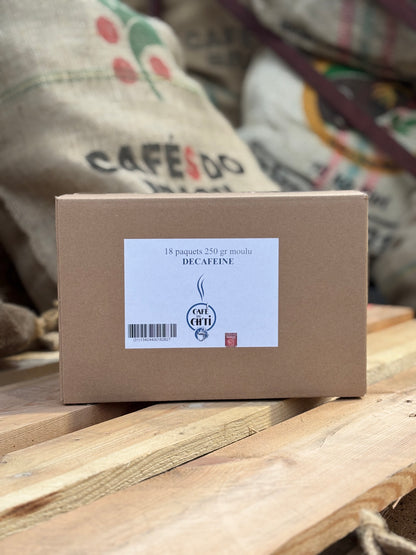 Café du Ch’ti Décaféiné moulu – Lot 18 × 250 g | Achat en gros