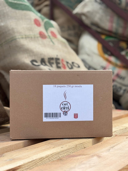 Café du Ch’ti moulu – Lot 18 × 250 g | Achat en gros