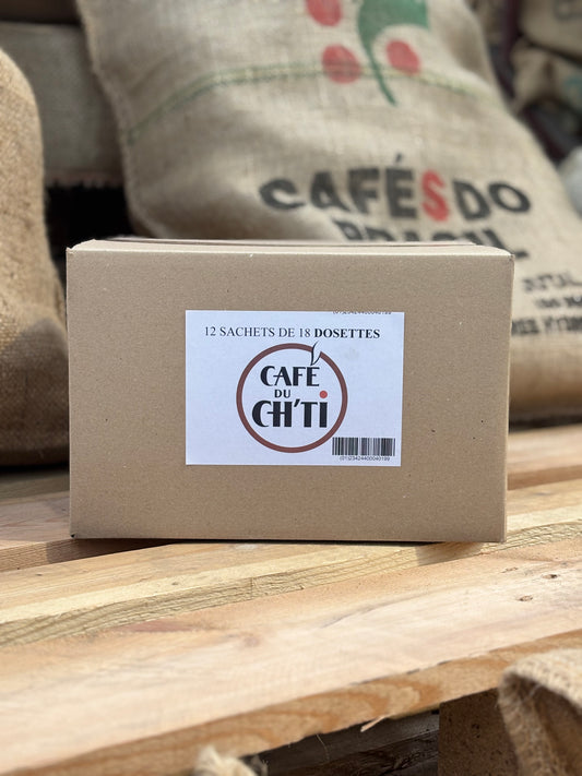 Café du Ch’ti – 12 × 18 dosettes compatibles Senseo® | Achat en gros