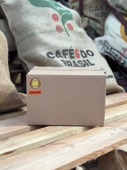 Café Moka Sidamo d’Éthiopie en grains – Lot 15 × 250 g | Achat en gros