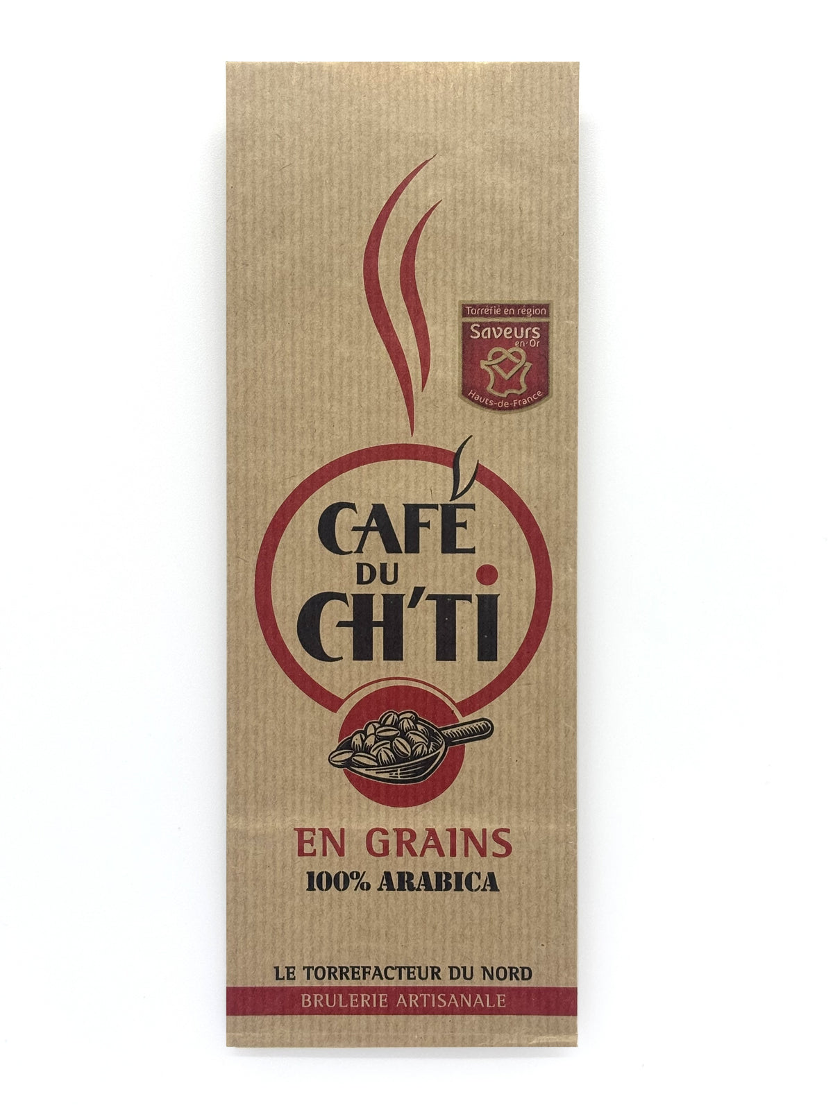 Café Du Ch'ti – Carton 15 × 250 g en grains (3,75 kg) – 100 % Arabica