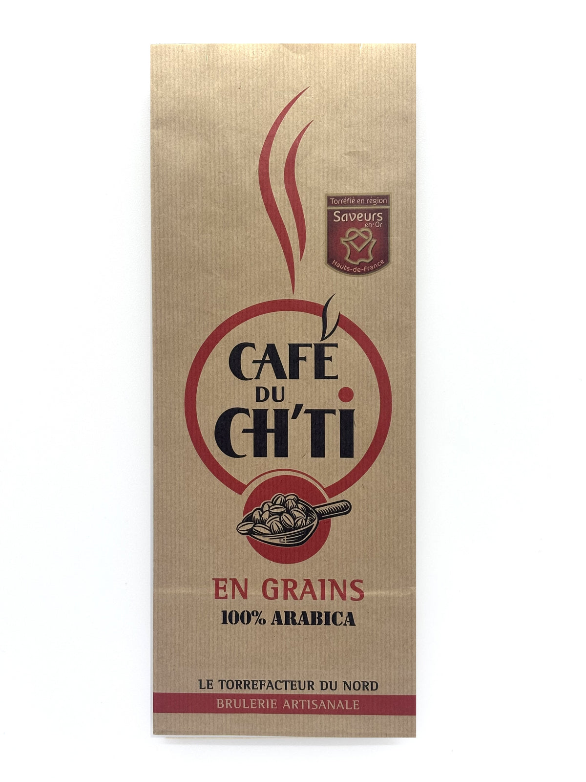 Café Du Ch'ti – Carton 6 × 1 kg (6 kg) – 100 % Arabica, en grains ou moulu