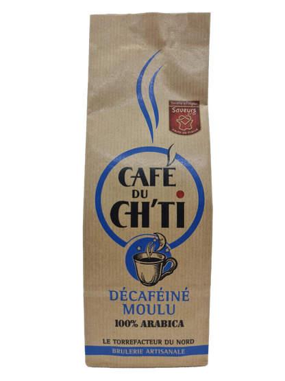 18 x 250 Café du Ch'ti décaféiné moulu