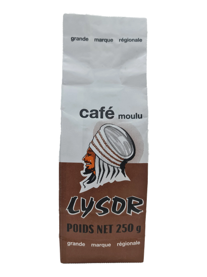 18x Café Lysor marron moulu 250 g