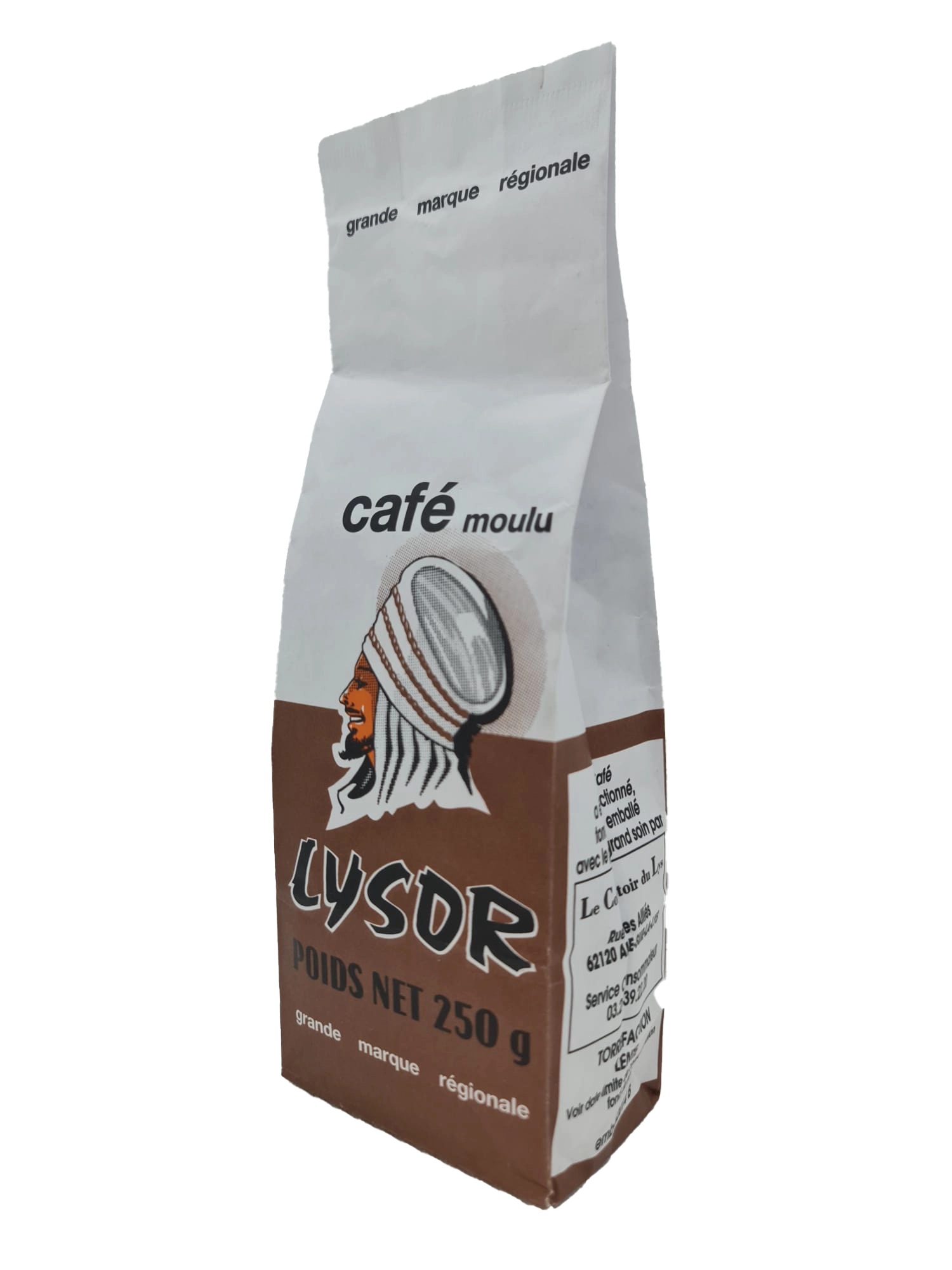 18x Café Lysor marron moulu 250 g