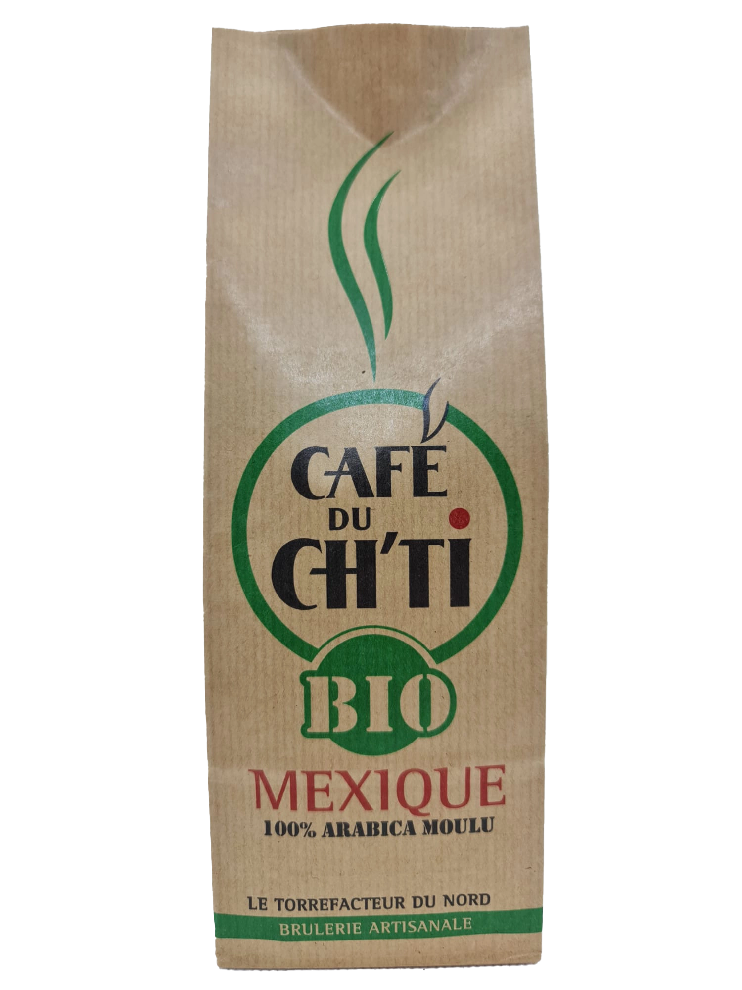 15 x 250  Café du Ch'ti Biologique MEXIQUE grains