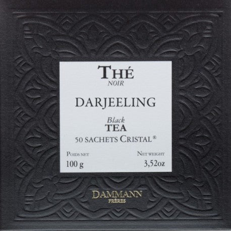 Boîte de thé noir Darjeeling. Boîte de 50 sachets