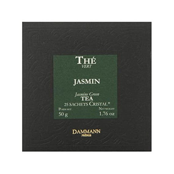 Boîte de thé vert Jasmin. Boîte de 25 sachets